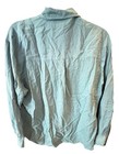 Vintage Nordstrom Silk Green Button-up Long Sleeve Shirt Size L