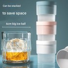 Reusable Silicone Sphere Ice Ball Mold Round Maker Whiskey Cube Mold Stackable
