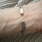 Vintage Taxco Mexico Sterling Silver Bracelet Cuff Small Size Wrist Cute Bowtie