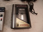 Vintage Ge Walkman Portable Cassette Player-am fm Radio Lot Sony Headphones