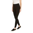 Max   Mia Women s The High Waist French Terry Legging Pants Black M  L