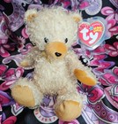 Curls The Tan Bear        Mwmt Mint        Vintage Ty Beanie Baby Plush Stuffed Animal