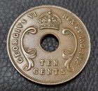 1941 East Africa 10 Cents Coin