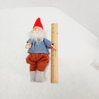 Homemade Pantyhose Felt Gnome Vintage Eclectic Cottagecore Whimsy Folk Art Plush