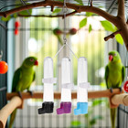 1pc Bird Water Dispenser Automatic Feeder Hanging Food Container For Parrot