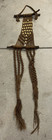 Vtg Handmade 70s Macrame Jute Driftwood Bead Wall Hanging Boho Retro Large 86x20