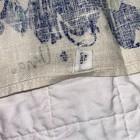 2 Vera Neumann Tea Towels Flowers Blue Green  Euc 100  Linen