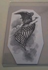      American Flag Eagle sheild Obsolete Bank Check Specimen Intaglio Vignette 