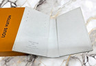 Louis Vuitton White Leather Passport Holder Wallet W  Card Slots