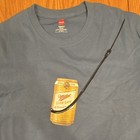 Miller High Life Hanes Tagless Blue T-shirt M Beer Graphic Front   Back Vintage