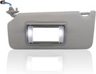 New Gray Left Driver Side Sun Visor W light   Mirror For 2008-2017 Honda Accord