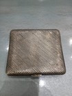 Old Cigerette Silver Case With 10k Gold Letters 20th Century