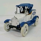 Ertl 1918 Ford Runabout Blue Die-cast Metal Coin Bank 1 25 Scale Car Limited