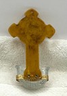 Holy Water Font With Sacred Heart Of Jesus With Water Bowl Butterscotch Bakelite