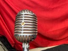Vintage Shure Model 55 Microphone With Mic Stand Ev 345 Art Deco  Fatboy Elvis