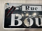 Rare New Orleans Mardi Gras Rue Bourbon Street Sign Real Mancave Bar