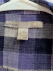 Old Navy Purple Flannel Button Up Size Xxl Long Sleeve