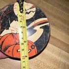Vintage Halloween C1950 Noisemaker Rachet Witch Art Deco Jol Moon Ex Carpentier