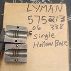 Lyman Bullet Mold Single Cavity Hollow Base  338 Rifle 575213 Model 575213