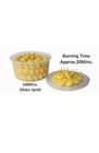 Pure Cow Ghee Diya 100 Pcs Wax Free   Vegan Puja Aarti Ghee Batti
