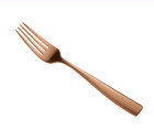 Set Of 8 Bon Chef Rose Gold 18 8 Manhattan European Dinner Fork 8-3 8  Length