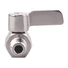 Dernord Stainless Steel Ball Valve Mini 1 4  Npt Female X Male 1 4 Inch 