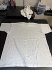Vintage Single Stitch T Shirt White Bold Design L xl Rare