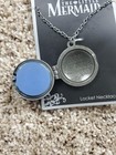 Disney Little Mermaid Ariel Locket Necklace Silhouette Part Of Your World Nwt