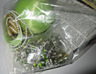 The Cracker Box Ornament Kit  singapore  Beads White Gold Green Sequins Sealed