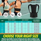 Posture Corrector For Men Women Adjustable Belt Back Brace Straightener