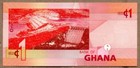Ghana Unc Note 1 Cedi 2010 P-37 Banknote Paper Money Currency  low Shipping 