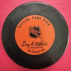 Vintage Quebec Nordiques Nhl Official Game Puck  Bettman Reverse 