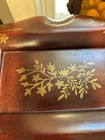 Vintage Florentine-style Gilt Decorated Wooden Jewrery Box From Italy Large