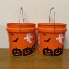Home Depot Halloween Ghost Pumpkin Bat Viral Tiktok Trick Or Treat Bucket 2-pack