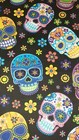 Colorful Skulls Medical Surgical Bouffant Scrub Hat Size Small