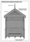 Federation Outdoor Garden Retreat Hide Away V01 - Full Building Plans 3d And 2d
