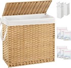 Laundry Hamper With Lid Laundry Basket 132 L 35 Gal Wicker Clothes Hamper  Ha   