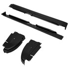 Rocker Panels Corners Ram 2500 3500 Quad Cab 02-09 Black Steel E-coat Smt-113-a