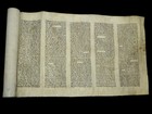 Antique European Megillat Esther Scroll Ashkenazi Script - 19th Century Judaica