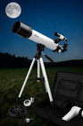 Hexeum 80 600 Astronomical Refractor Telescope 80mm Aperture W  Az Tripod   Phon