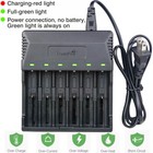 Usa Smart Charger 6 Slot Charger For 16340 14500 26650 3 7v Rcr123