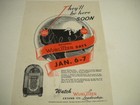 Wurlitzer And J p  Seeburg Jukebox Rare 2-sided Original 1945 Promo Poster Ad