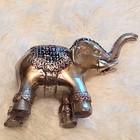 Feng Shui Solid Brass Trunk Up Small Statue Elephant Lucky Home Decor