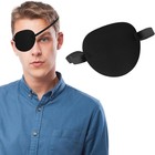 2pk Adjustable Eye Patch For Amblyopia Lazy Eye Left Right Black Padded