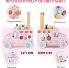 Wooden Push Walker  Push Activity Walker For Kids 12m   Multifunctional Ice Crea