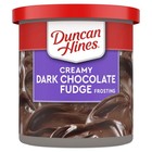  2 Pack  Duncan Hines Creamy Dark Chocolate Fudge Flavored Frosting  16 Oz 