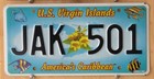 Us Virgin Islands - St Johns - Caribbean Island License Plate  2005  Random Nmbr