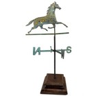 Antique American Copper   Zinc Prancing Dixie Horse Weathervane C  1880