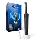 Oral-b Pro 500  Rechargeable Electric Toothbrush Black Pack With 2 Brush Heads