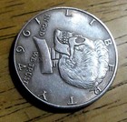1964 Kennedy Skull Zombie Half Dollar Hobo Nickel Coin Replica Art Medal